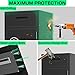 Karbeen 6.5 Cub Extra Large Home Safe Fireproof Waterproof, Deposit Box with Drop Slot, Drop Safes for Business, Large Money Box with Digital Backlit Keypad and Mute Mode for Home Office