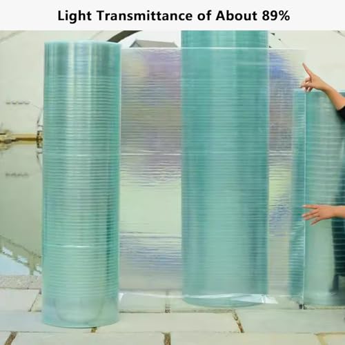 Paneles de techo de policarbonato transparente de 1 mm para refugios exteriores duraderos 3