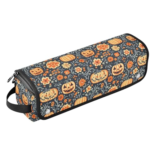 Bolsa de viaje floral retro resistente al calor para herramientas de cabello: protege planchas, rizadores y accesorios miniatura 1