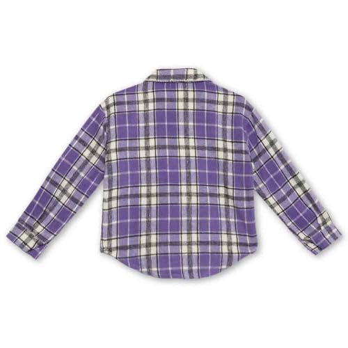 Speechless Girls' Plaid Button Down Flannel Shirt2
