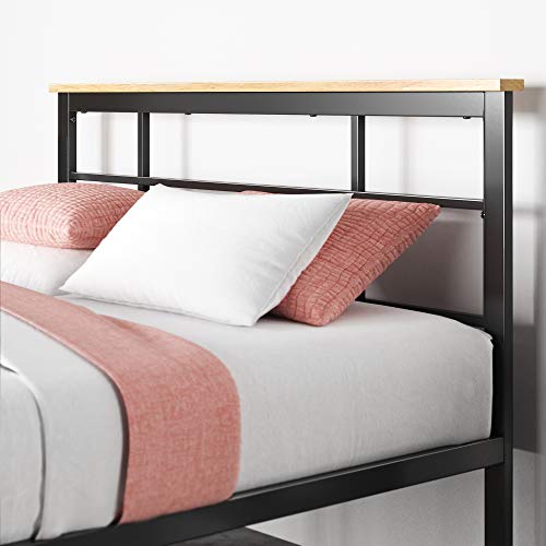 Image of Zinus Urban Metal and Wood Platform Bed with Wood Slat Support , Full