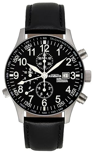 ASTROAVIA Alarm Chronograph Lederarmband 40mm