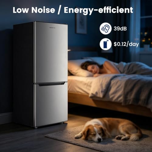 BANGSON 7.1 Cu.Ft Bottom Freezer Fridge
