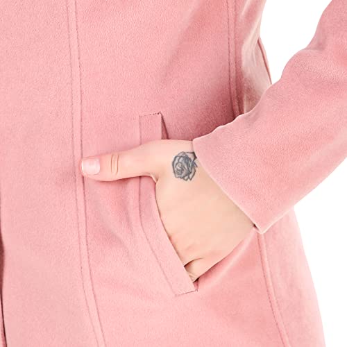 Image of Leather Retail Long Winter Wear Velvet Jacket For Women