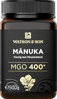 Watson & Son Manuka Honig MGO 400+ 500g | Premium Qualität aus Neuseeland