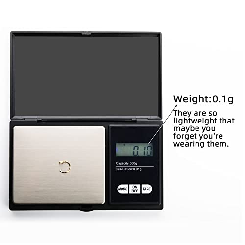 Fake Nose Ring Hoop Clip On, Non Piercing Lip Rings 20G 8mm,Gold Black Rose Gold, Stainless Steel No Pierced for Women Men3