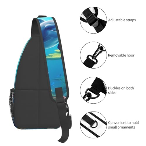 Bolso cruzado para hombre mochila tipo sling negro miniatura 5