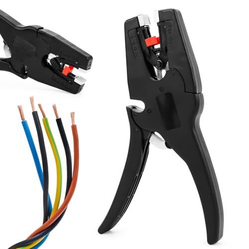 Yooyan Abisolierzange, Multifunktionale Kabelschneider 2-In-1 Handwerkzeug,Selbsteinstellende Kabelabisolierzange, Wire Stripper mit Eingebauter Cutter, (0.03-10 Mm²) Für Elektriker | Drahtschneider