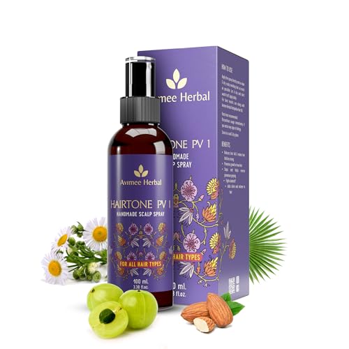 Avimee Herbal Hair Fall Control Kit | Keshpallav Hair Oil (100ml) | Shakuntala Hair Cleanser (200ml) | Hairtone PV1 Scalp Spray (100ml) | Super... - Image 4