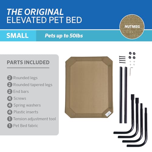 Image of Coolaroo The Original Cooling Elevated Pet Bed, Small, Nutmeg