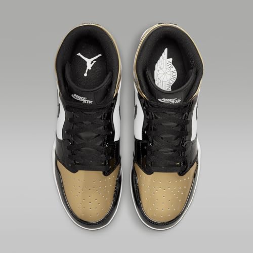 Jordan 1 Mid TD Men's Football Cleat (Metallic Gold/White/Black)4