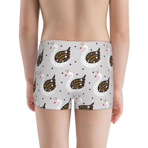 Boys' Cotton Boxer Brief Soft Underwear-Cute Swan3