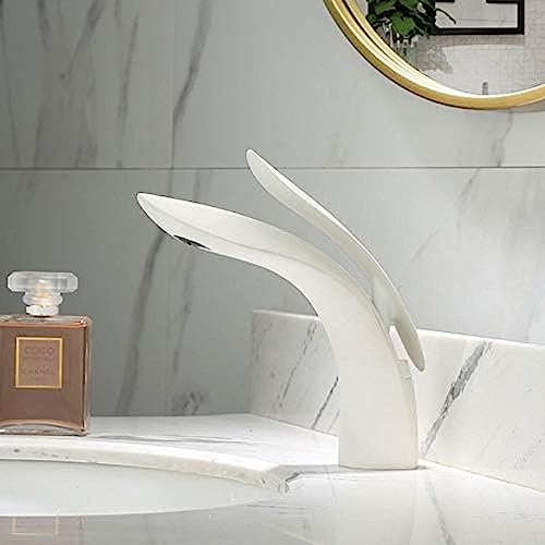 Mitigeur cascade YRYRYW pour vasque de salle de bain or rose eau chaude et froide