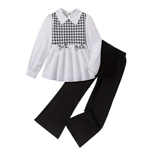 Image of Girls' 2 piece outfit Butterfly Off-shoulder spaghetti Trim Top and Pants set 7-13 Years