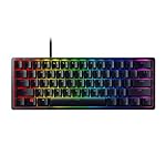 Razer Huntsman Mini 60% Gaming Keyboard: Fast Keyboard Switches - Clicky Optical Switches - Chroma RGB Lighting - PBT Keycaps - Onboard Memory Snap Tap - Black