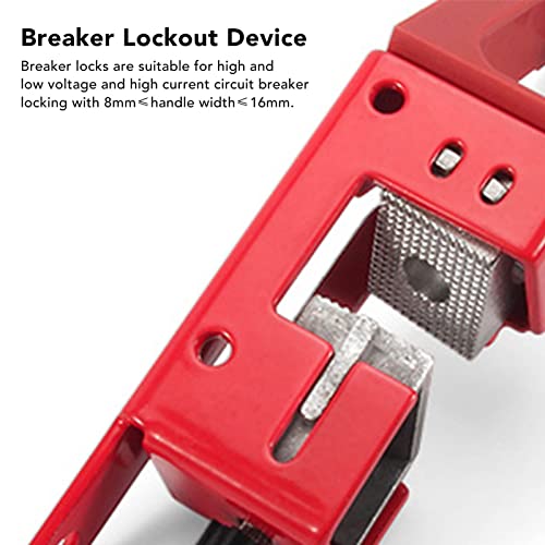 Bloqueio de Disjuntor, Liga de Alumínio de Bloqueio de Disjuntor de Aparência Vermelha para Canteiro