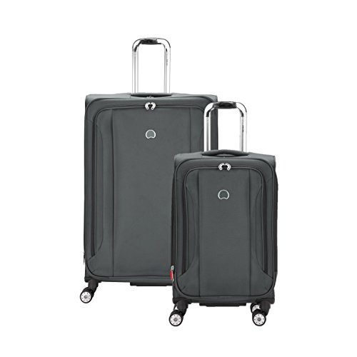 Delsey Paris Helium Aero Softside Expandable Luggage With Spinner Wheels, Platinum, 2-Piece Set (21/29) #TOP14