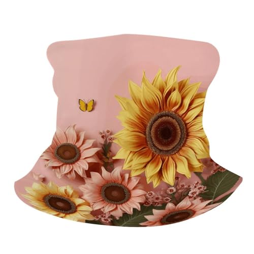 Neck Gaiter Face Mask Men Women, Blue And White Face Mask Scart Cover for Dust Wind Sun Protection