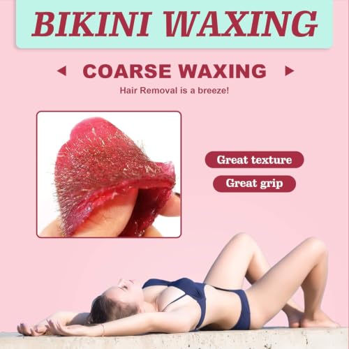 Image of Ajoura 2 lb Hard Wax Beads, All-purpose Wax Beans for Sensitive Skin | Large Area Coarse Hair Removal, Refill Bag for Brazilian Bikini, Face, Eyebrows, Underarms, Arms, Chest, Back, Legs