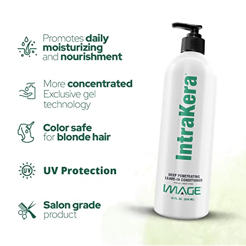 Image Intrakera Leave In Conditioner For All Hair Types, 32 Fl Oz - Detangler For Dry Or Damaged Hair - Deep Moisturizer Hair Treatment For Women - Anti Frizz #TOP4
