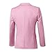 Men's Slim Fit 3 Piece Suit Two Button Business Wedding Prom Suits Blazer Tux Vest & Pants with Tie Pink-M