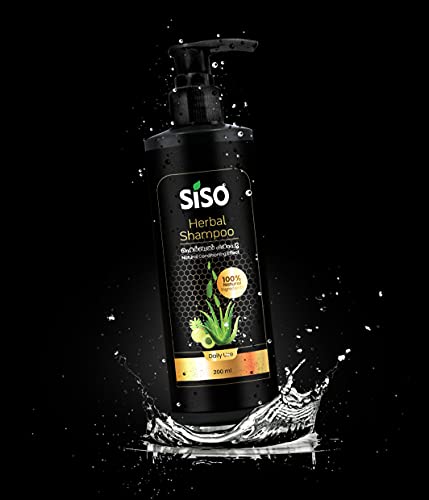 Siso Herbal Shampoo with Natural Conditioning Effect 200ml | 100% Natural Ingredients - No Parabens, Sulphates, Silicones, Phthalates & SLS/SLES - Image 3
