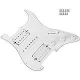 Electricuitardkguard HSHkup Loaded Prewiredor Rec エレキギターボードハムバッカー付きHSHピックガード - ST/SQモデル用完全配線済みピックガード (グリーン)