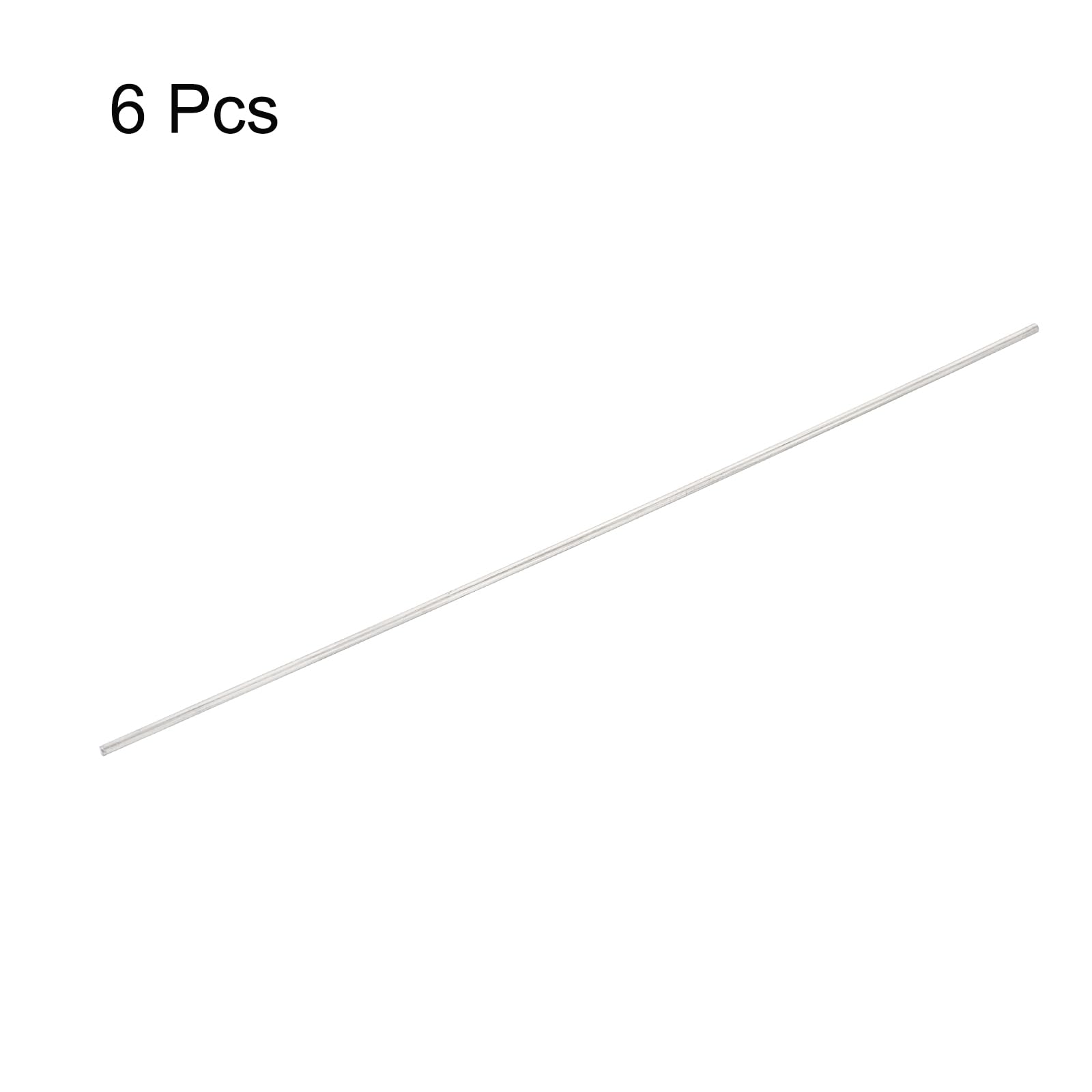 QUARKZMAN 6pz Asta Tonda in Acciaio Inossidabile 304, 1mm x 100mm per Modelli