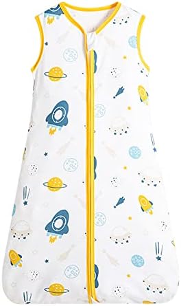 ZIGJOY Baby Sleeping Bag Baby Wearable Blanket Cotton Sleeveless Baby Grow Bag 0.5 TOG Soft Sleep Sack for Infant Toddler Boy Girl 3-9 Months 55-70CM(Jurassic)