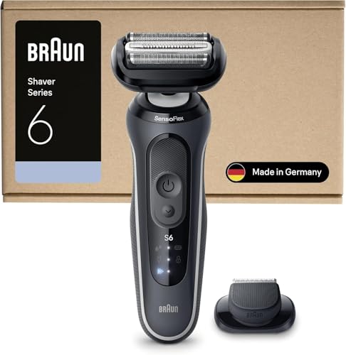 Braun Series 6 Afeitadora Eléctrica Hombre, +1 Accesorio, 62-G1200SI, Gris