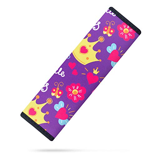 Image of YR Seat Belt Cover for Kids, Soft Comfort Seat Belt Cushion for Children, Cute Cartoon Pattern Car Seat Belt Pads Cover for Girls and Boys, 1 Pack, Princess