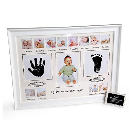 Kit de Huella, BelleStyle Kit de Marco Para Manos y Huellas de Bebé para Niño y Niña, Footprint, Handprint con Marcos de Fotos para Bebe Recien Nacido, Regalos Originales para Mujer, Familiares, Baby