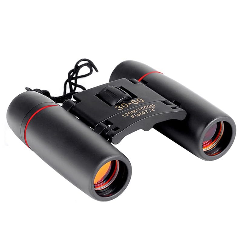 Binoculares mini 30x60 red coated para exterior miniatura 2