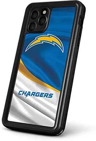 Skinit Waterproof Phone Case Compatible with iPhone 11 Pro Max - Officially Licensed NFL Los Angeles Chargers Design Blue