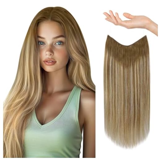 Light Brown to Platinum Hair Extensions Set