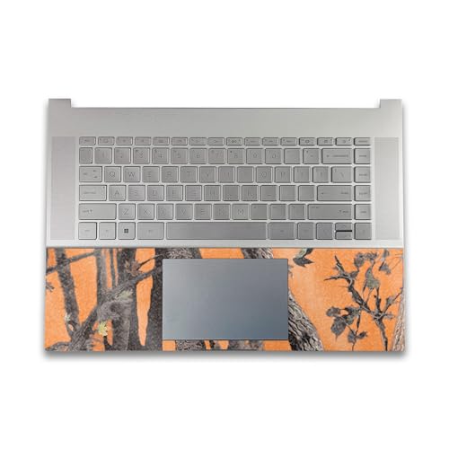 Image of Glossy Glitter Gaming Skin Compatible with HP Envy x360 16 inch (2023) - Orange Camo - Premium 3M Vinyl Protective Wrap Decal Cover - Easy to Apply | Crafted in The USA by MightySkins