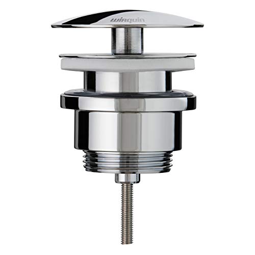 Wirquin 30723420 Waschbecken-Ablaufgarnitur, Messing, feste Kuppel mit Zentralschraube