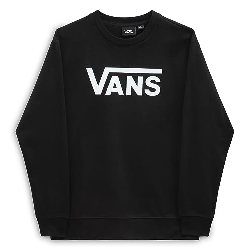 Vans Drop V Logo BFF Crew Sudadera, Black-White, M para Mujer