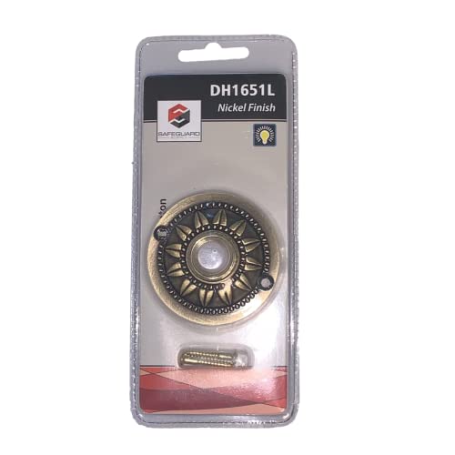 Doorbell Button 1651L - Safeguard Supply 1651L Wired Doorbell Button - Beautiful Flush Mount Brass Door Bell Button 2 1/4" Diameter - White Center Lighted Led Push Button Ringer - 8-24V Operation #TOP1