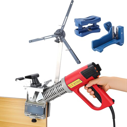 Helivivfy Edge Bander Woodworking Edge Banding Machine,110V Portable 2000W Edge Bander for Straight & Curved Edges, with Temperature Control