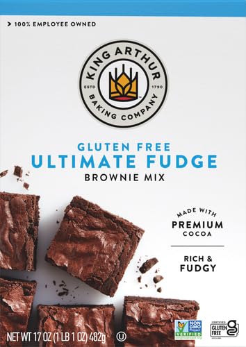 image for King Arthur Gluten Free Fudge Brownie Mix: Rich, Chocolatey Dessert fo