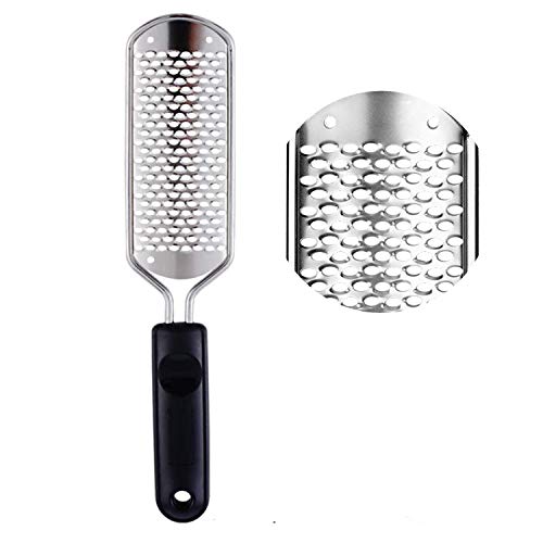 Niuta Colossal Foot Rasp Foot File And Callus Remover?Surgical Grade Stainless Steel File?Can Be Used On Trimming Dead Skin, Callus, Foot Corn, Cracked Heels (1 Black)