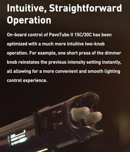 Image of NANLITE PavoTube II 15C LED RGB Tube, 2.4G Bluetooth Smart Wireless Control, 2700K-7500K (G /M±150) Ultra-Wide Color Gamut, 30W Portable Handheld Photography Lighting Stick