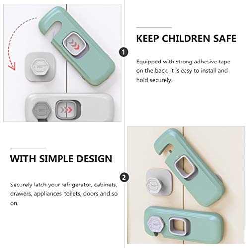 Toyvian Travas de Armário de Segurança Infantil Travas à Prova de Bebê Trava para Gavetas Assento de