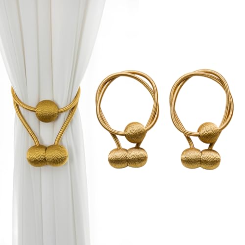 Kit 2 Prendedor de Cortina, Magnético Presilhas Abraçadeira com Imã, Suporte Para Cortina, Decoração