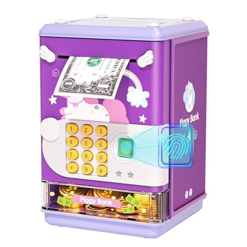 Piggy Bank Toy Electronic Mini ATM Savings Machine with...