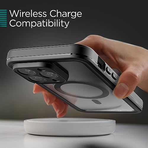 Encased Titan Designed for iPhone 15 Pro Max Waterproof Case with Belt Clip (Compatible with MagSafe) Full Body Protective Phone Case with Holster (iPhone 15 Pro Max)