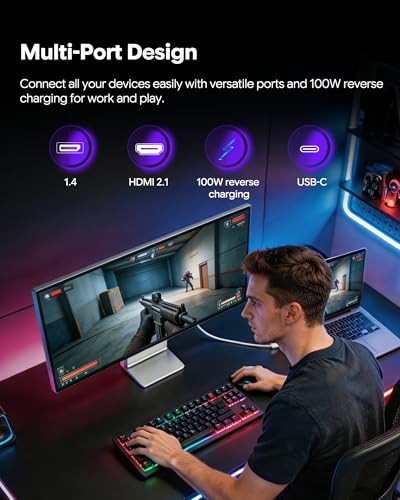 Kuycon P40K 40’’ UHD 5K 120Hz Gaming Monitor (Minimalist - with Stand) - image 7
