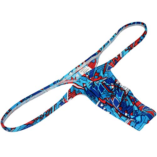 Orocojuco Sexy Men's Posing Micro Bikini Thong Underwear Slim Cut Swim G-String Hipster Tangas Lightning Xl #TOP1