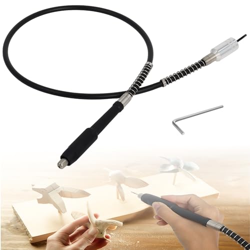 Axe Flexible Multifonctionnel Compatible avec Dre-Mel Wen Roybi Perceuse Outil Rotatif pour Meuleuse Électrique Mandrin Sans Clé par Poweka